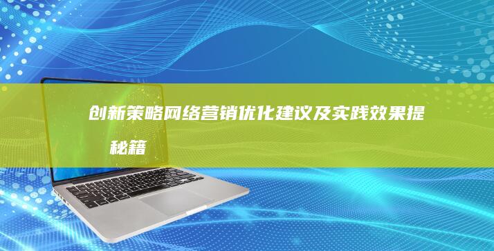 创新策略：网络营销优化建议及实践效果提升秘籍